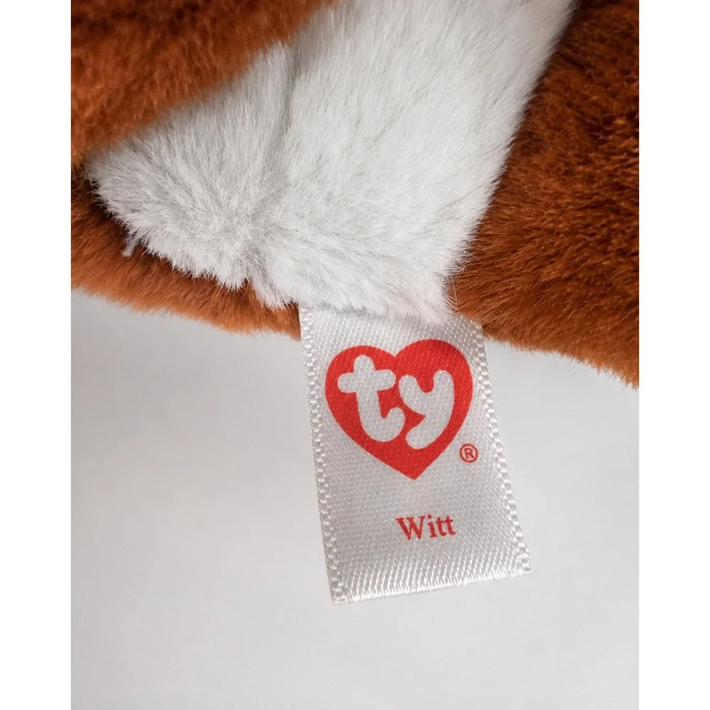 TY Beanie Bellies Witt Fox 6-Inch Plush Glitter Eyes No Hang Tag 2024